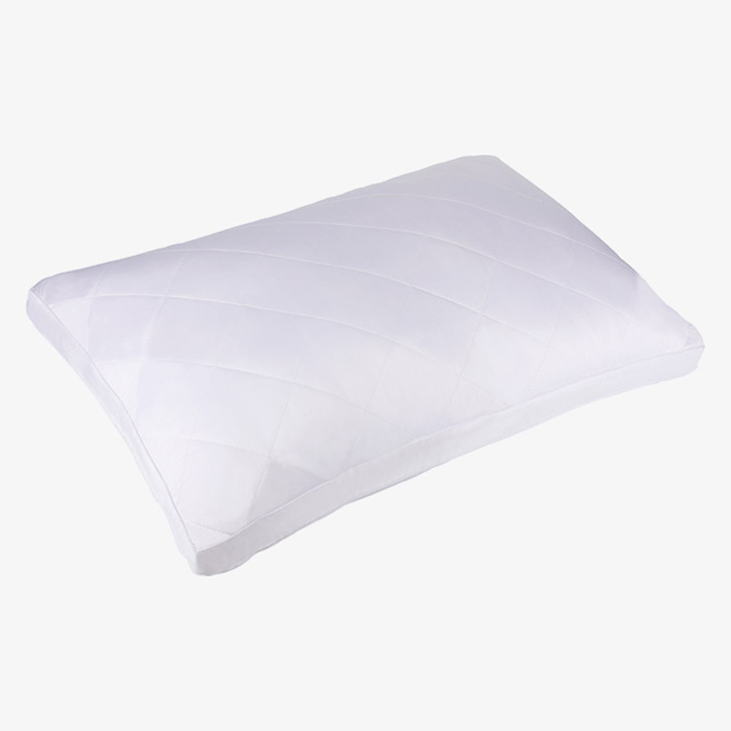 Pillow fabraice bambú 300TC, rayon a dhíorthaítear ó pillow bambú le bambú le líonadh snáithín microfiber, pillow bog clúmhach le haghaidh codlata ar chúl boilg